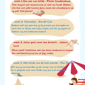 Download 'leeslijst' zomerse boekenclub 2026