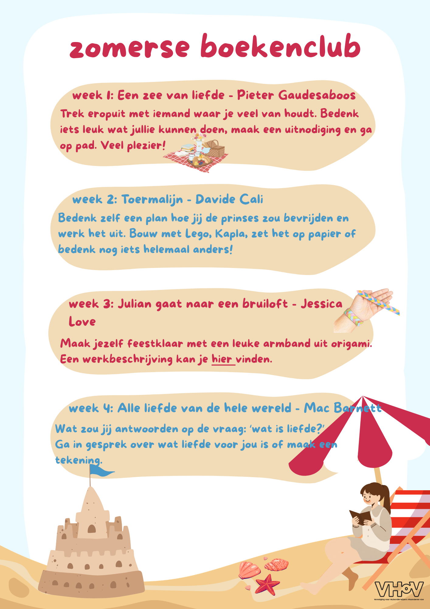 Download 'leeslijst' zomerse boekenclub 2026
